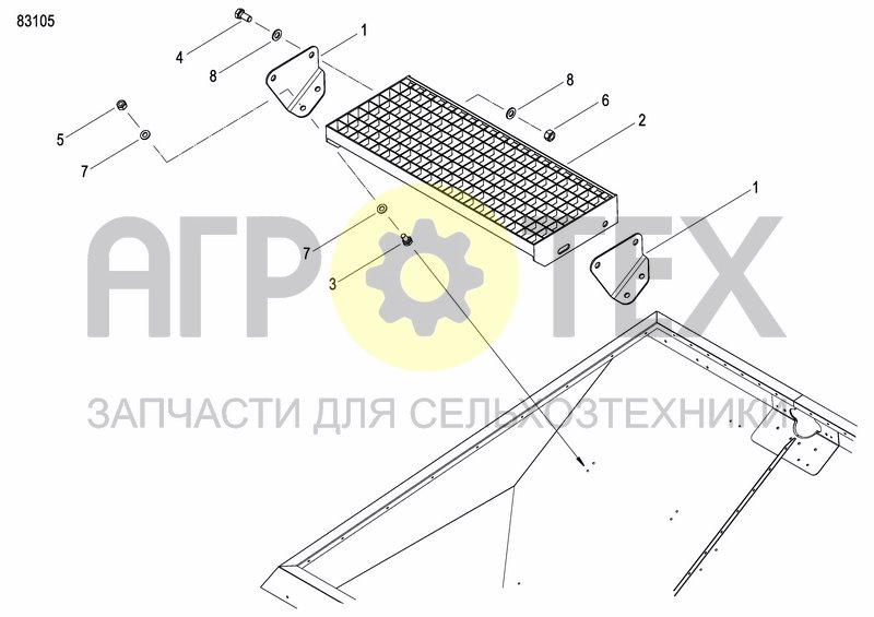 Чертеж FERTILIZER HOPPER  PRECISION DRILL