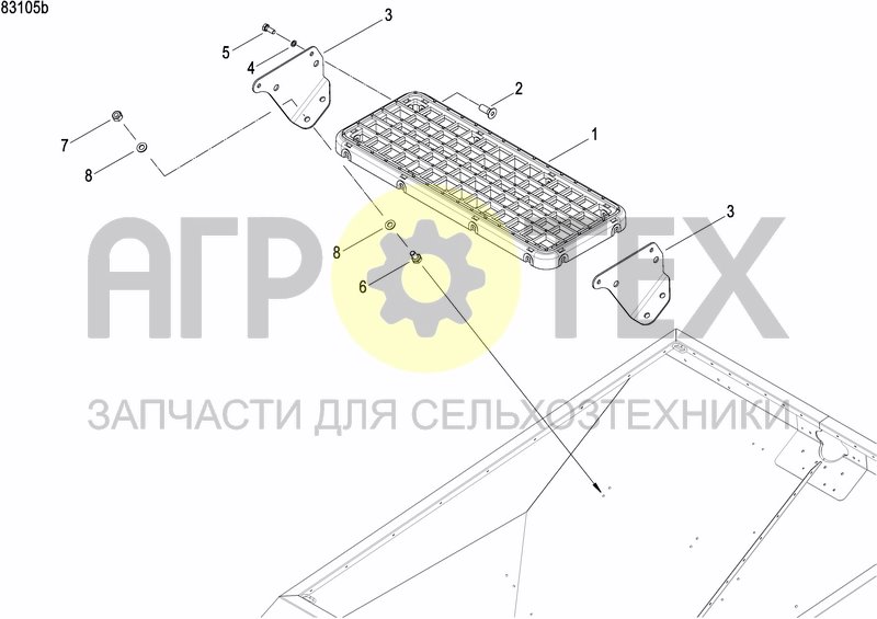 Чертеж FERTILIZER HOPPER  PRECISION DRILL