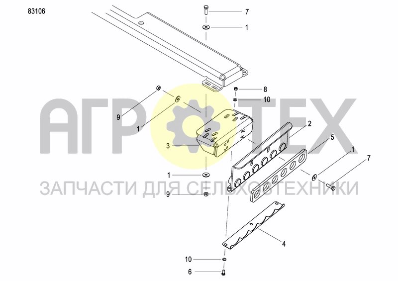 Чертеж FERTILIZER HOPPER  PRECISION DRILL