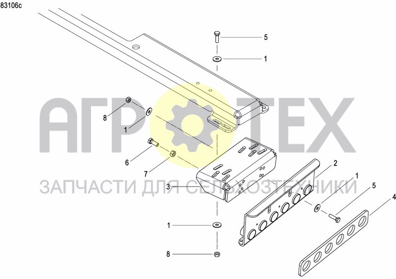 Чертеж FERTILIZER HOPPER  PRECISION DRILL