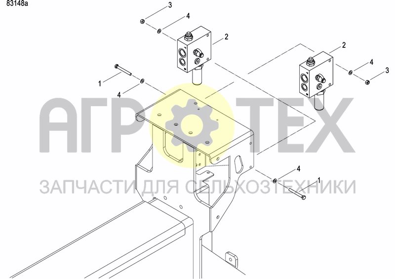 Чертеж FAN DRIVE DIRECTLY BY TRACTOR HYDRAULICS