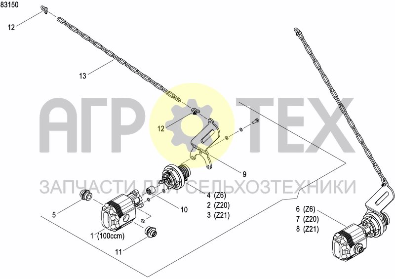 Чертеж EXTERNAL OIL SUPLY SYSTEM