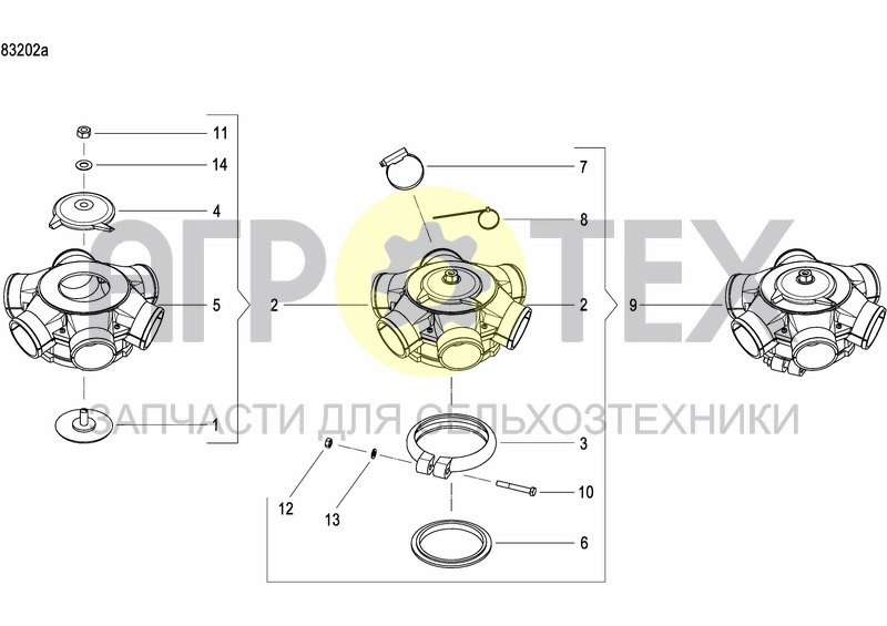 Чертеж ASSEMBLY KIT FERTILIZER