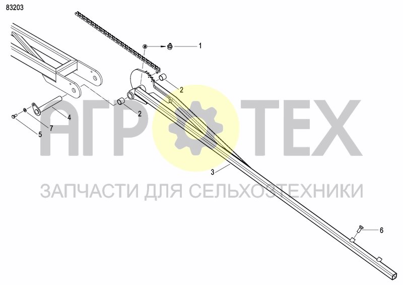 Чертеж DISC MARKER DOUBLE HYDR. FOLDABLE