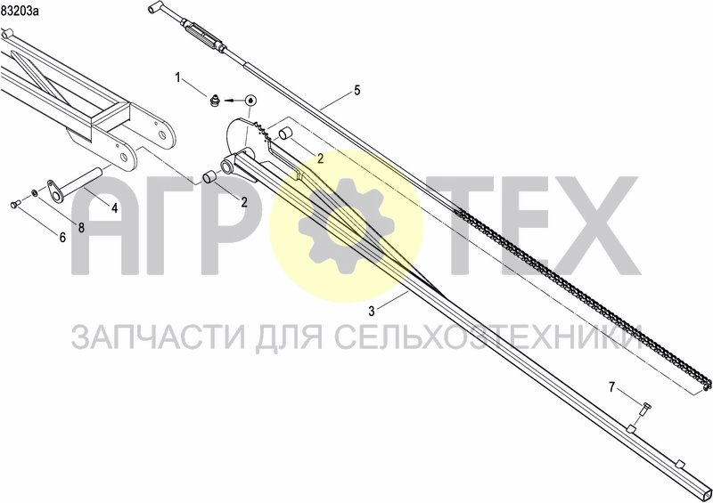 Чертеж DISC MARKER DOUBLE HYDR. FOLDABLE