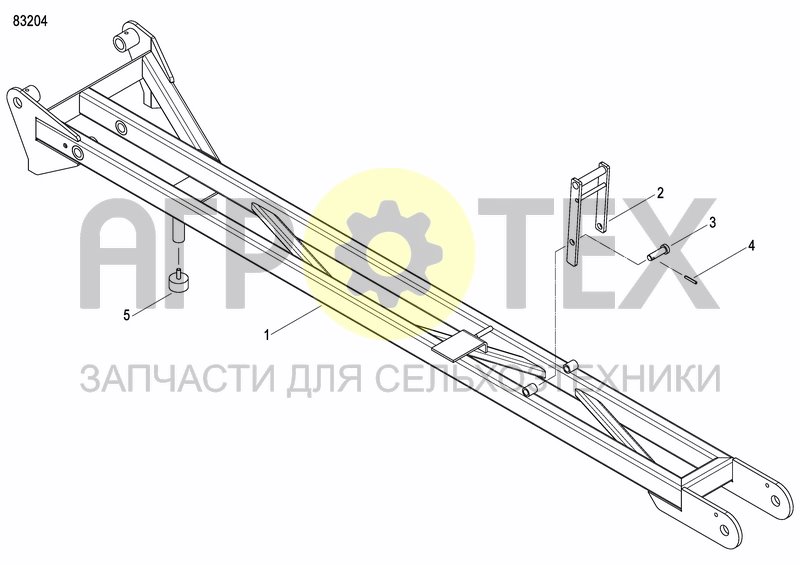 Чертеж DISC MARKER DOUBLE HYDR. FOLDABLE