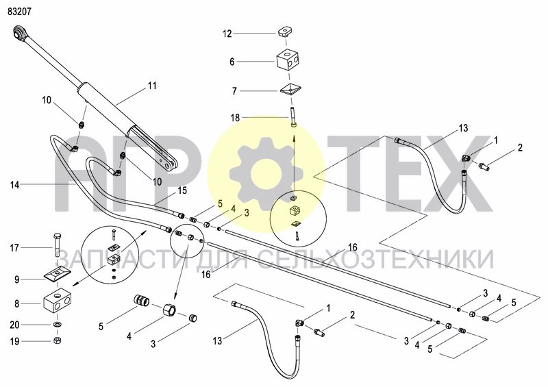 Чертеж DISC MARKER DOUBLE HYDR. FOLDABLE