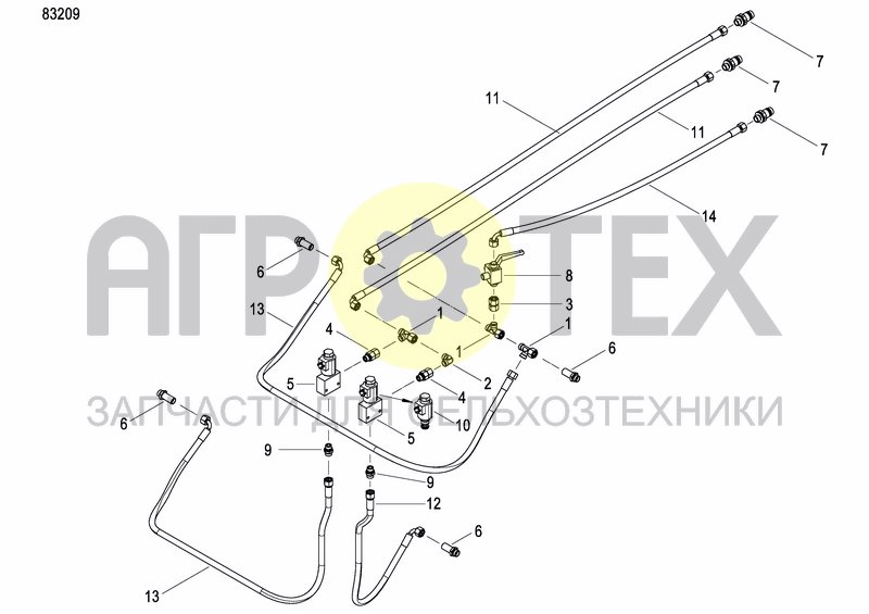 Чертеж DISC MARKER DOUBLE HYDR. FOLDABLE