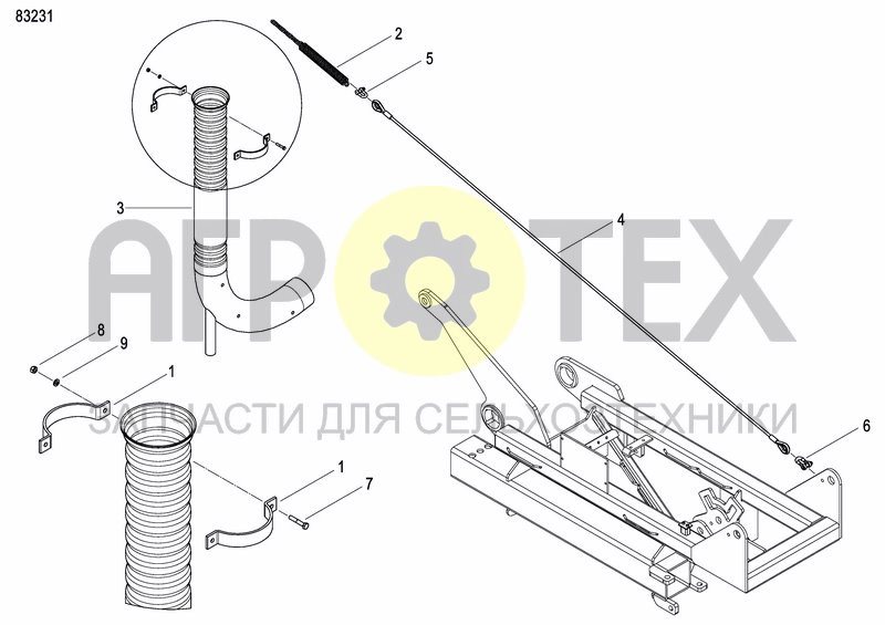 Чертеж FERTILIZER DISTRIBUTION HEAD