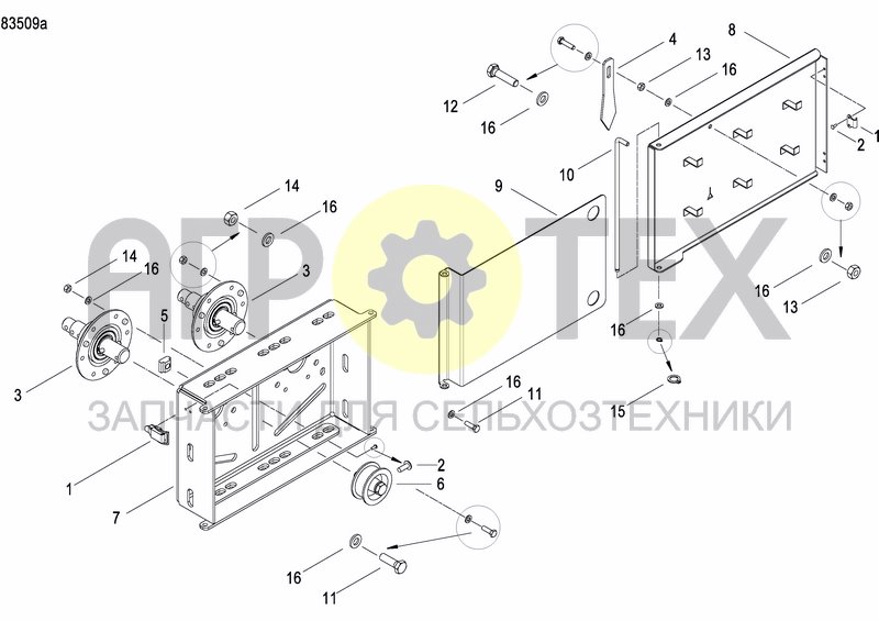 Чертеж FERTILIZER GEARBOX