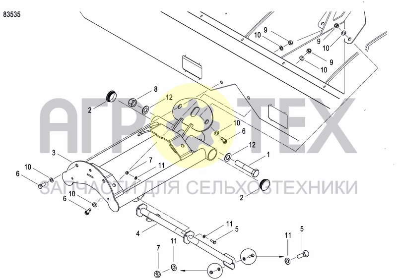 Чертеж FERTILIZER HOPPER  PRECISION DRILL