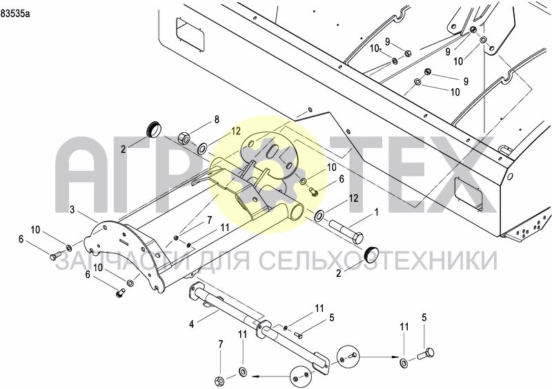 Чертеж FERTILIZER HOPPER  PRECISION DRILL