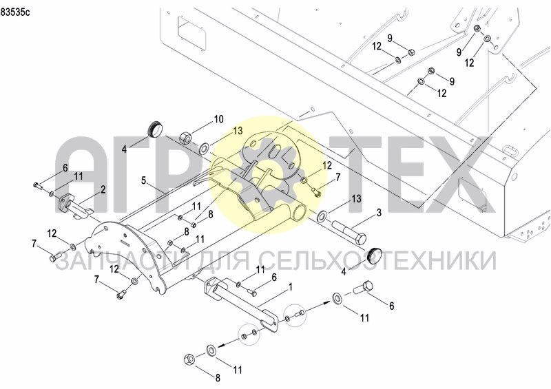 Чертеж FERTILIZER HOPPER  PRECISION DRILL