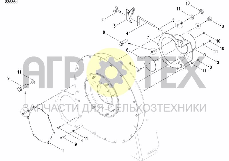 Чертеж HYDR. FAN DRIVE