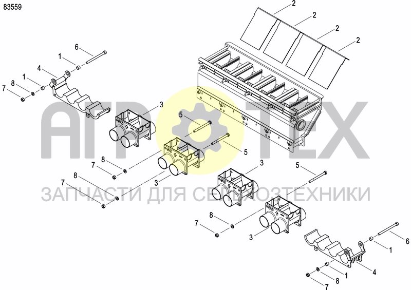 Чертеж METERING DEVICE FERTILIZER