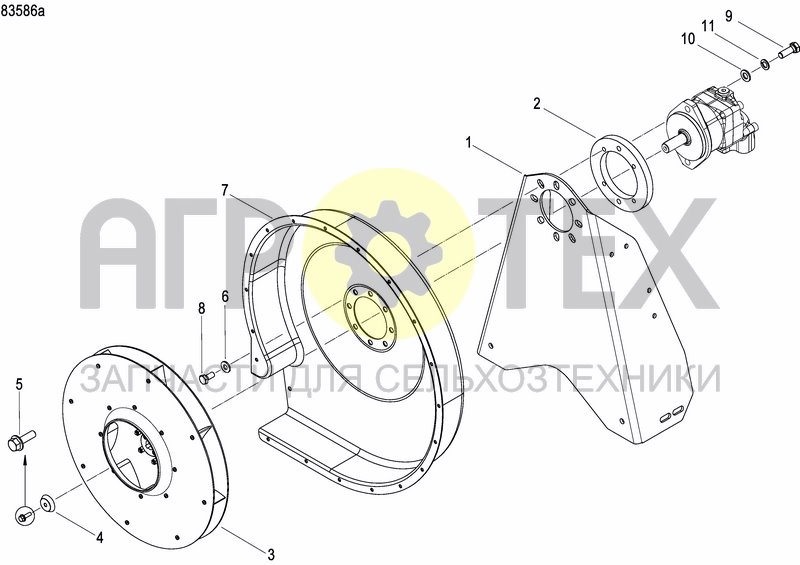 Чертеж FERTILIZER HOPPER  PRECISION DRILL