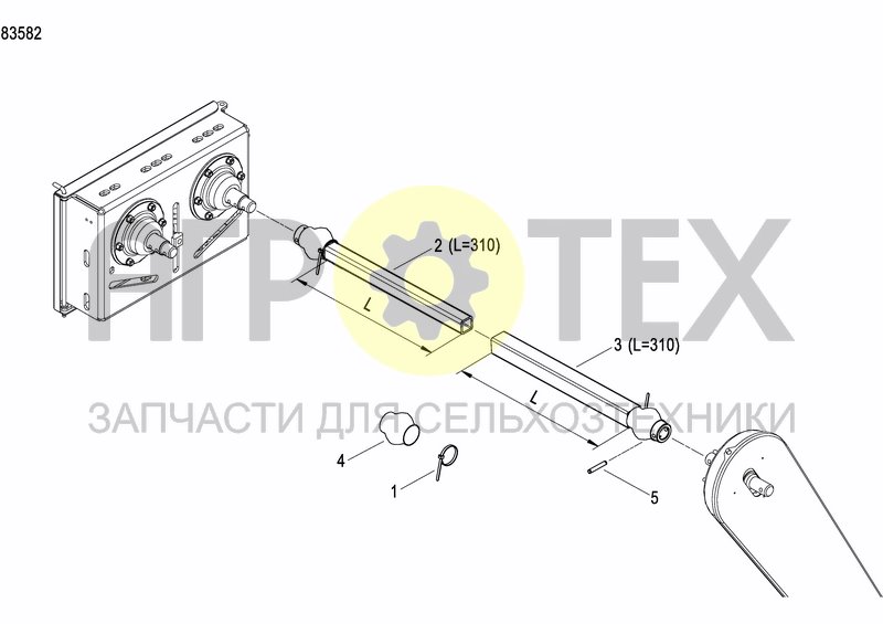 Чертеж FERTILIZER GEARBOX