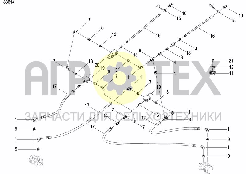 Чертеж HYDR. DRIVE FOR FERTILIZER METERING