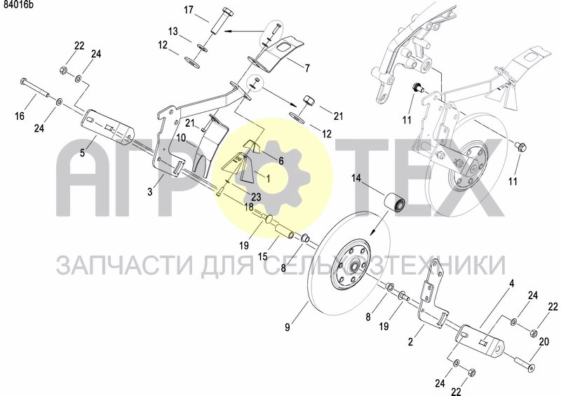 Чертеж INTERMEDIATE PRESS WHEEL