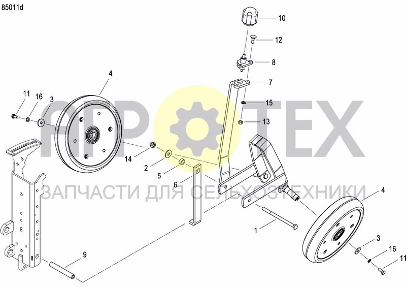 Чертеж FRONT PRESS WHEEL