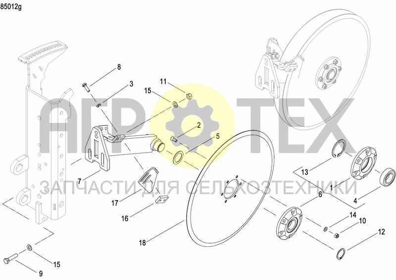 Чертеж FRONT PRESS WHEEL