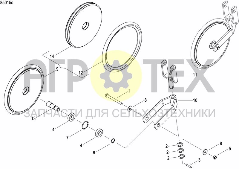 Чертеж INTERMEDIATE PRESS WHEEL