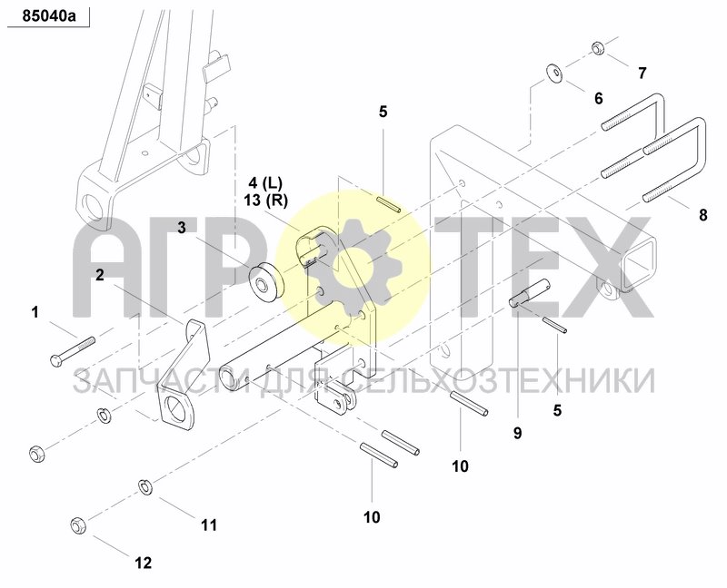 Чертеж DISC MARKER DOUBLE HYDR. FOLDABLE