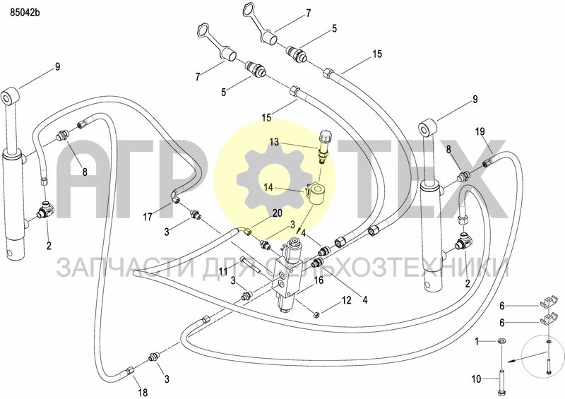 Чертеж DISC MARKER DOUBLE HYDR. FOLDABLE