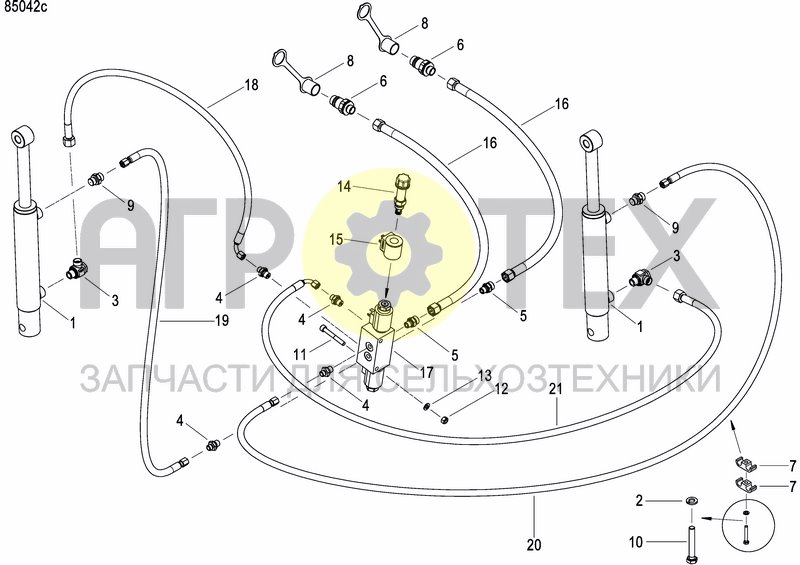 Чертеж DISC MARKER DOUBLE HYDR. FOLDABLE