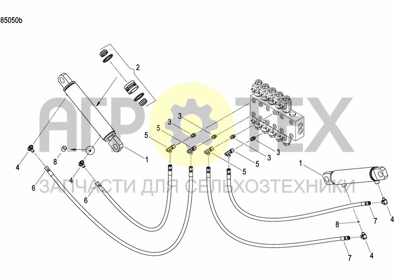 Чертеж DISC MARKER DOUBLE HYDR. FOLDABLE