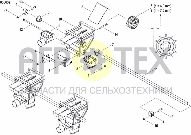 Чертеж METERING DEVICE FERTILIZER