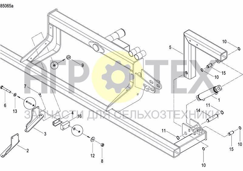 Чертеж DISC MARKER DOUBLE HYDR. FOLDABLE