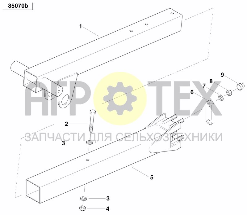 Чертеж AXLE AND WHEELS