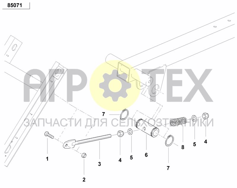 Чертеж AXLE AND WHEELS