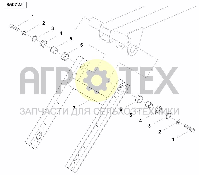 Чертеж AXLE AND WHEELS