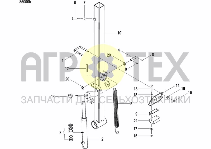 Чертеж DISC MARKER DOUBLE HYDR. FOLDABLE