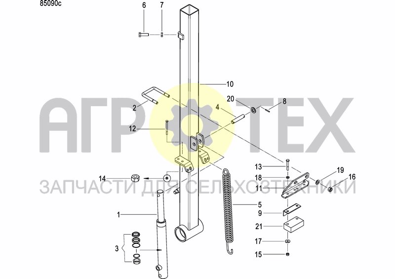 Чертеж DISC MARKER DOUBLE HYDR. FOLDABLE