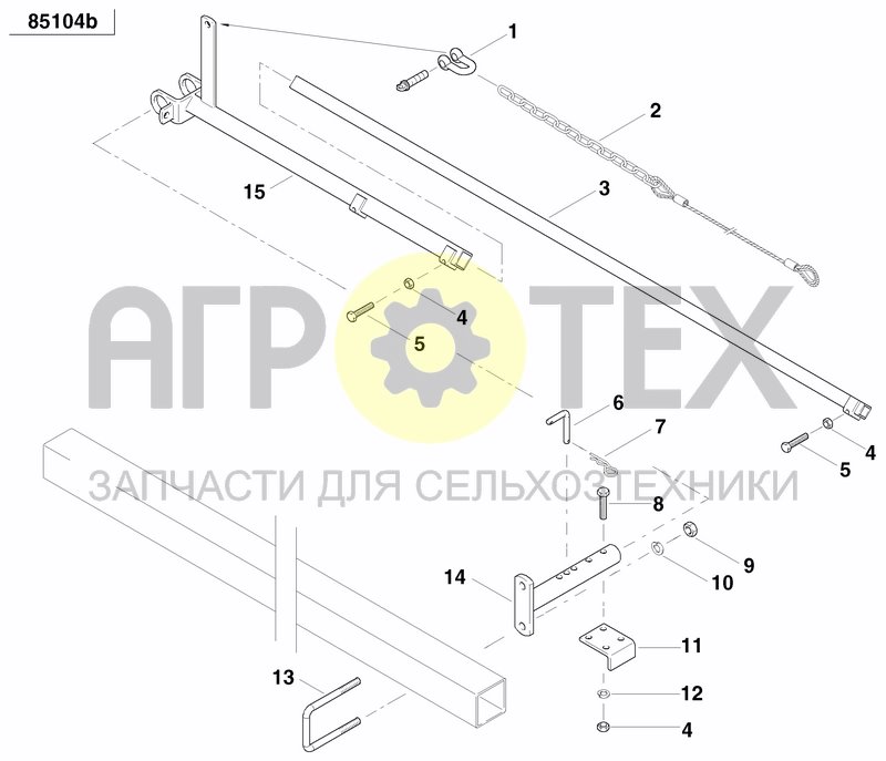 Чертеж DISC MARKER WITH DOUBLE ACTING CYLINDER