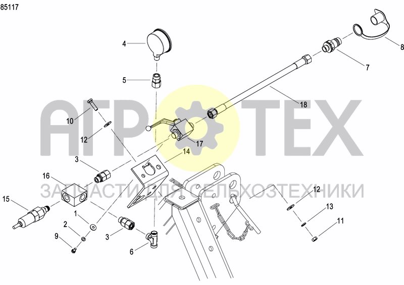 Чертеж HYDRAULIC BALLASTING KIT