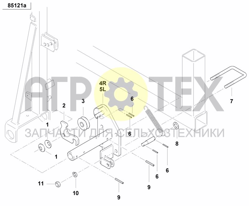 Чертеж DISC MARKER DOUBLE HYDR. FOLDABLE