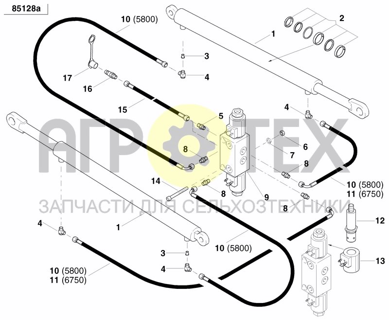 Чертеж DISC MARKER DOUBLE HYDR. FOLDABLE