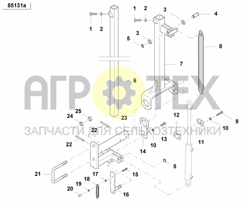 Чертеж DISC MARKER SINGLE HYDR.FOLDABLE