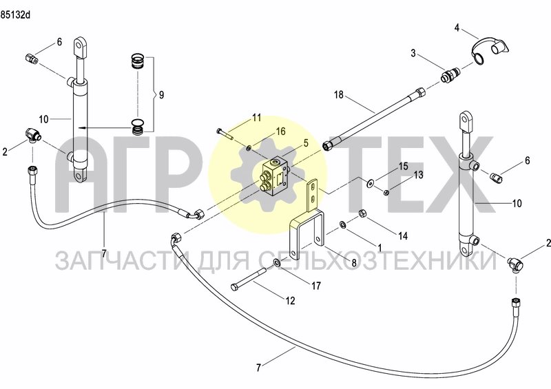 Чертеж DISC MARKER SINGLE HYDR.FOLDABLE