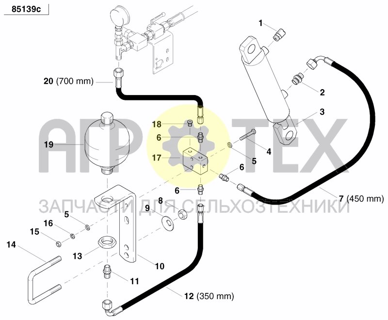 Чертеж HYDRAULIC BALLASTING KIT