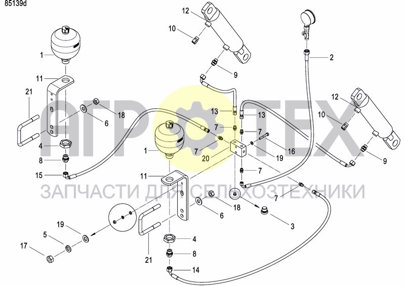 Чертеж HYDRAULIC BALLASTING KIT