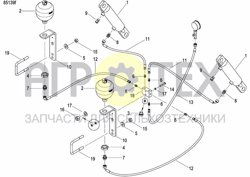 Чертеж HYDRAULIC BALLASTING KIT