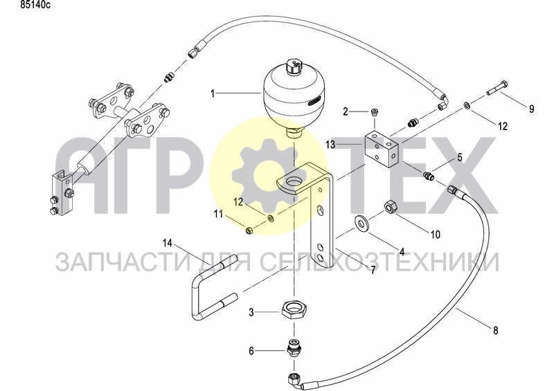 Чертеж HYDRAULIC ROW BALLASTING KIT