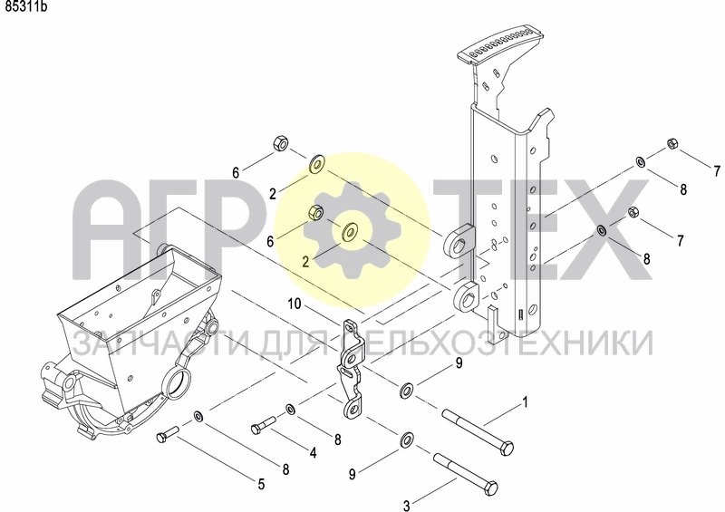 Чертеж FIXING BRACKET