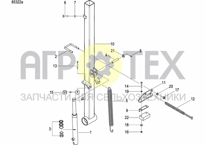 Чертеж DISC MARKER DOUBLE HYDR. FOLDABLE