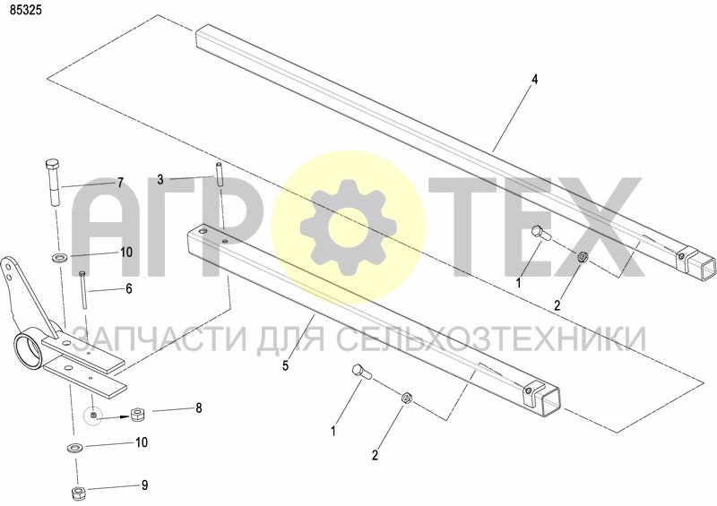 Чертеж DISC MARKER DOUBLE HYDR. FOLDABLE